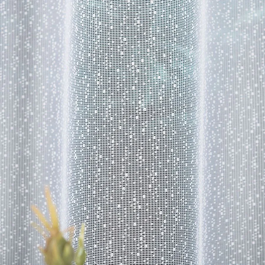 ŻAKLINA Firanka żakardowa gotowa, szerokość 300 x wysokość 160cm, kolor 001 biały 023405