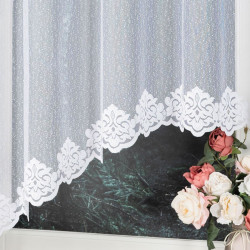 ŻAKLINA Firanka żakardowa gotowa, szerokość 300 x wysokość 160cm, kolor 001 biały 023405