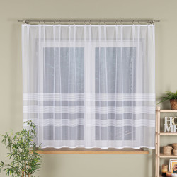 AMELIA Firanka żakardowa gotowa, szerokość 300 x wysokość 160cm, kolor 001 biały 000282