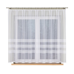 AMELIA Firanka żakardowa gotowa, szerokość 300 x wysokość 160cm, kolor 001 biały 000282