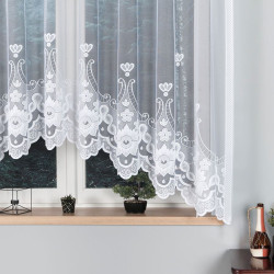 MATYLDA Firanka żakardowa gotowa, szerokość 310 x wysokość 160cm, kolor 001 biały 007511 MATYLDA Firanka żakardowa gotowa, szerokość 310 x wysokość 160cm, kolor 001 biały 007511