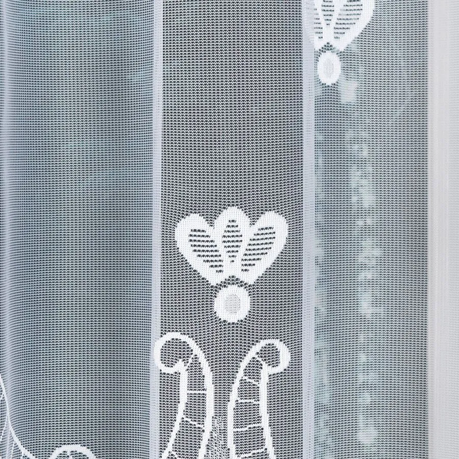 MATYLDA Firanka żakardowa gotowa, szerokość 310 x wysokość 160cm, kolor 001 biały 007511