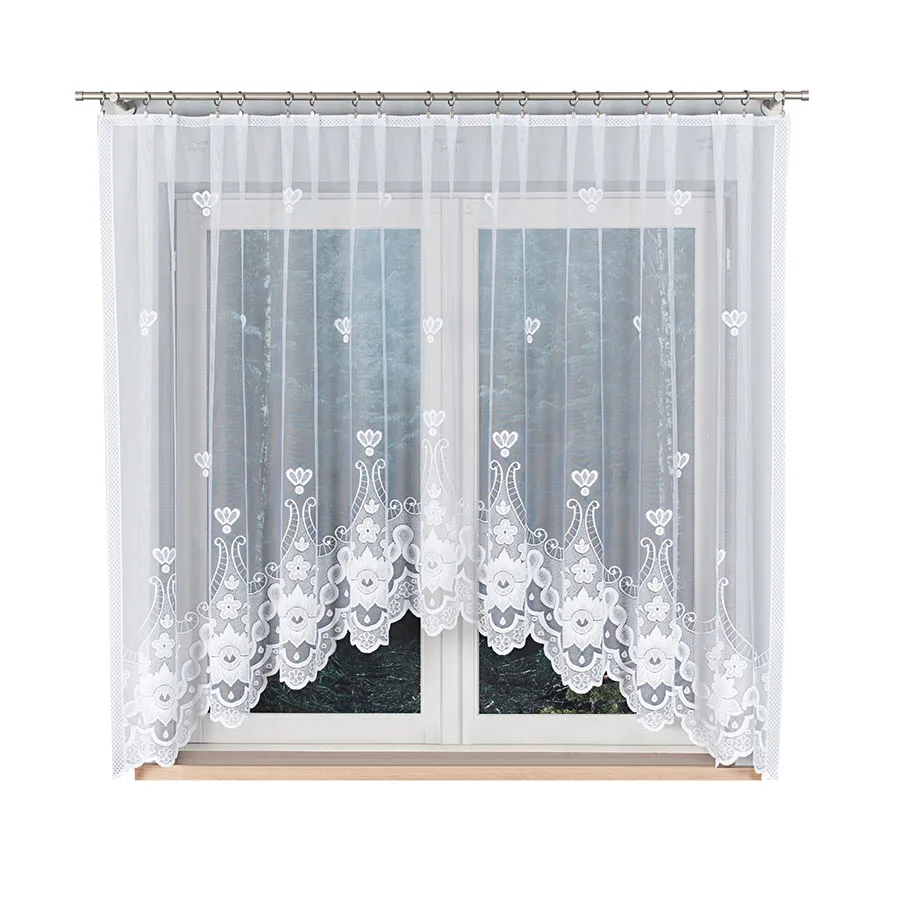 MATYLDA Firanka żakardowa gotowa, szerokość 310 x wysokość 160cm, kolor 001 biały 007511