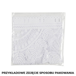 INARA Zazdrostka makramowa żakardowa gotowa, szerokość 180 x wysokość 75cm, kolor 001 biały 001470