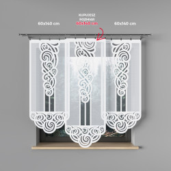 EWA Panel żakardowy gotowy, szerokość 60 x wysokość 160cm, kolor 001 biały 001321 EWA Panel żakardowy gotowy, szerokość 60 x wysokość 160cm, kolor 001 biały 001321