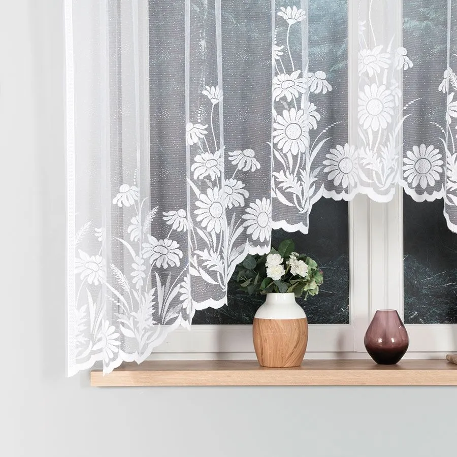 ARALIA Firanka żakardowa gotowa, szerokość 300 x wysokość 160cm, kolor 001 biały 005111