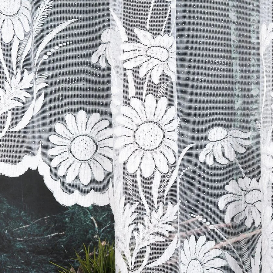 ARALIA Firanka żakardowa gotowa, szerokość 300 x wysokość 160cm, kolor 001 biały 005111