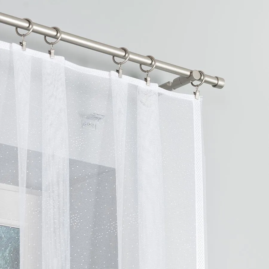 ARALIA Firanka żakardowa gotowa, szerokość 300 x wysokość 160cm, kolor 001 biały 005111