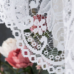 BERENIKA Firanka żakardowa gotowa, szerokość 330 x wysokośc 130cm, kolor 001 biały 004304 BERENIKA Firanka żakardowa gotowa, szerokość 330 x wysokośc 130cm, kolor 001 biały 004304