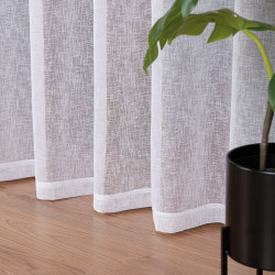 Firana gotowa na taśmie, 300x250 cm, kolor 001 biały 400009