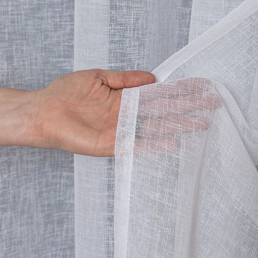 Firana gotowa na taśmie, 300x250 cm, kolor 001 biały 400009