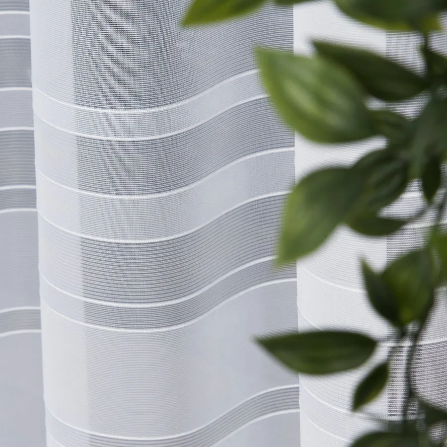 ZOJA Firanka żakardowa gotowa, szerokość 300 x wysokość 160cm, kolor 001 biały 000303