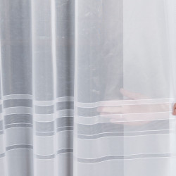 ZOJA Firanka żakardowa gotowa, szerokość 300 x wysokość 160cm, kolor 001 biały 000303