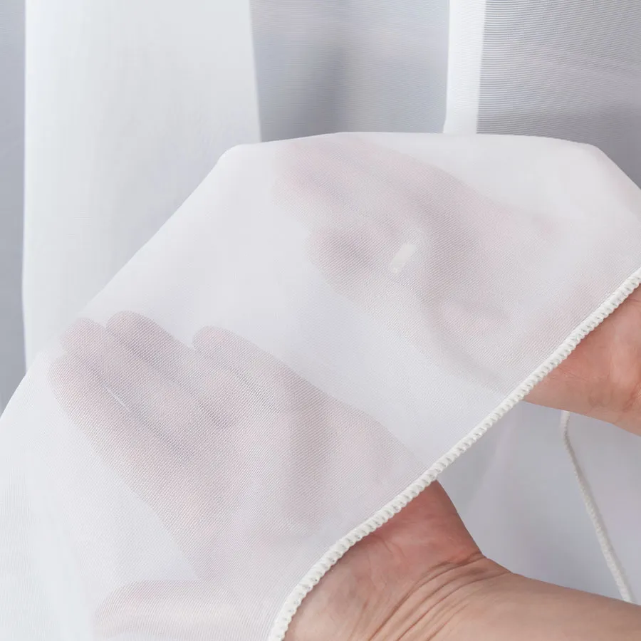 ZOJA Firanka żakardowa gotowa, szerokość 300 x wysokość 160cm, kolor 001 biały 000303