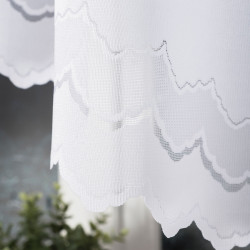 GENOWEFA Firanka żakardowa gotowa, szerokość 350 x wysokość 160cm, kolor 001 biały 023419 GENOWEFA Firanka żakardowa gotowa, szerokość 350 x wysokość 160cm, kolor 001 biały 023419