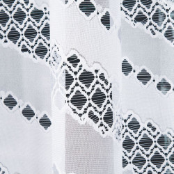 FILOMENA Firanka żakardowa gotowa, szerokość 340 x wysokość 160cm, kolor 001 biały 018669