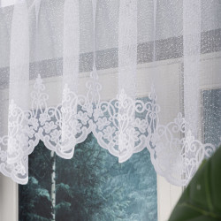 ŻANETA Firanka żakardowa gotowa, szerokość 320 x wysokość 80cm, kolor 001 biały 181043