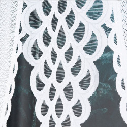 ERYKA Panel żakardowy gotowy, szerokość 160 x wysokość 140cm, kolor 001 biały 019371