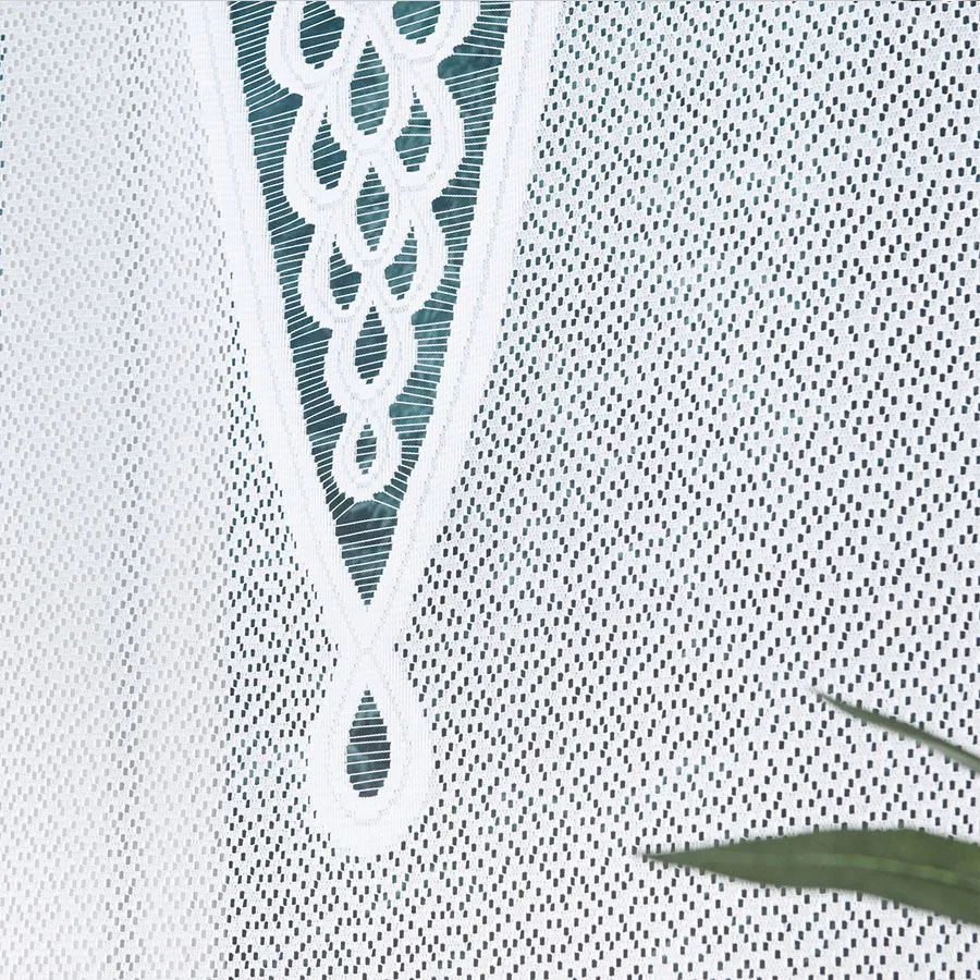 ERYKA Panel żakardowy gotowy, szerokość 160 x wysokość 140cm, kolor 001 biały 019371