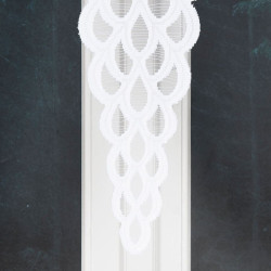 ERYKA Panel żakardowy gotowy, szerokość 160 x wysokość 140cm, kolor 001 biały 019371