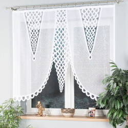 ERYKA Panel żakardowy gotowy, szerokość 160 x wysokość 140cm, kolor 001 biały 019371