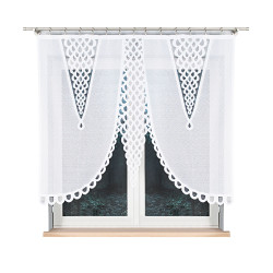 ERYKA Panel żakardowy gotowy, szerokość 160 x wysokość 140cm, kolor 001 biały 019371