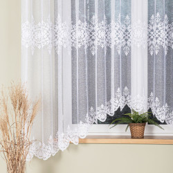 ŻANETA Firanka żakardowa gotowa, szerokość 350 x wysokość 175cm, kolor 001 biały 181043 ŻANETA Firanka żakardowa gotowa, szerokość 350 x wysokość 175cm, kolor 001 biały 181043