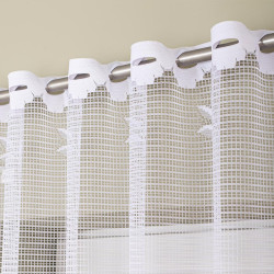 SARA Firanka żakardowa gotowa, szerokość 300 x wysokość 160cm, kolor 001 biały 044330