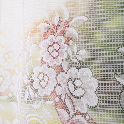 SARA Firanka żakardowa gotowa, szerokość 300 x wysokość 160cm, kolor 001 biały 044330