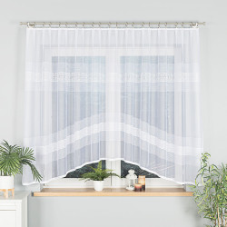 KLAUDYNA Firanka żakardowa gotowa, szerokość 300 x wysokość 160cm, kolor 001 biały 018970 KLAUDYNA Firanka żakardowa gotowa, szerokość 300 x wysokość 160cm, kolor 001 biały 018970