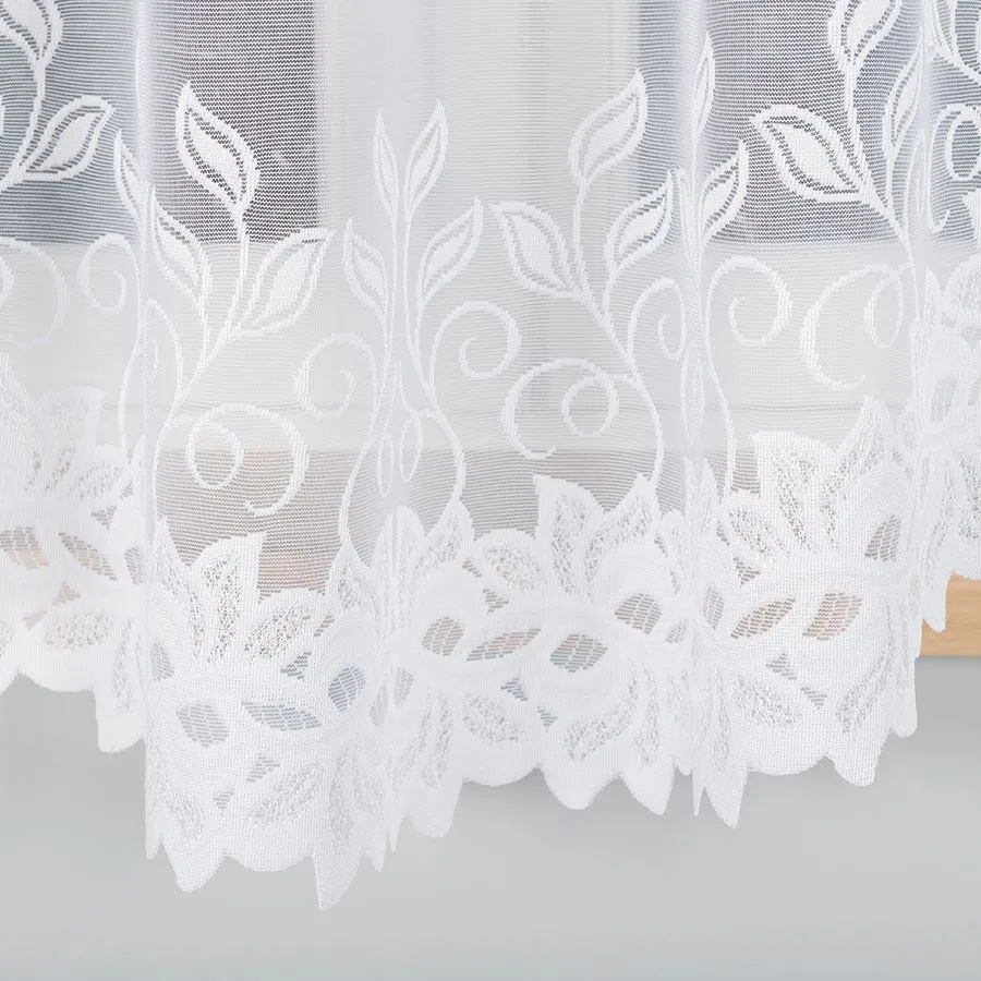 BASTIA Firanka żakardowa gotowa, szerokość 300 x wysokość 180cm, kolor 001 biały 648107