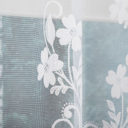 LUDWIKA Firanka żakardowa gotowa, szerokość 300 x wysokość 180cm, kolor 001 biały 023092