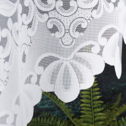 LUDWIKA Firanka żakardowa gotowa, szerokość 300 x wysokość 180cm, kolor 001 biały 023092