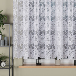 PATRYCJA Firanka żakardowa gotowa, szerokość 400 x wysokość 150cm, kolor 001 biały 049516
