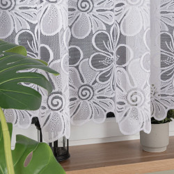 PATRYCJA Firanka żakardowa gotowa, szerokość 400 x wysokość 150cm, kolor 001 biały 049516