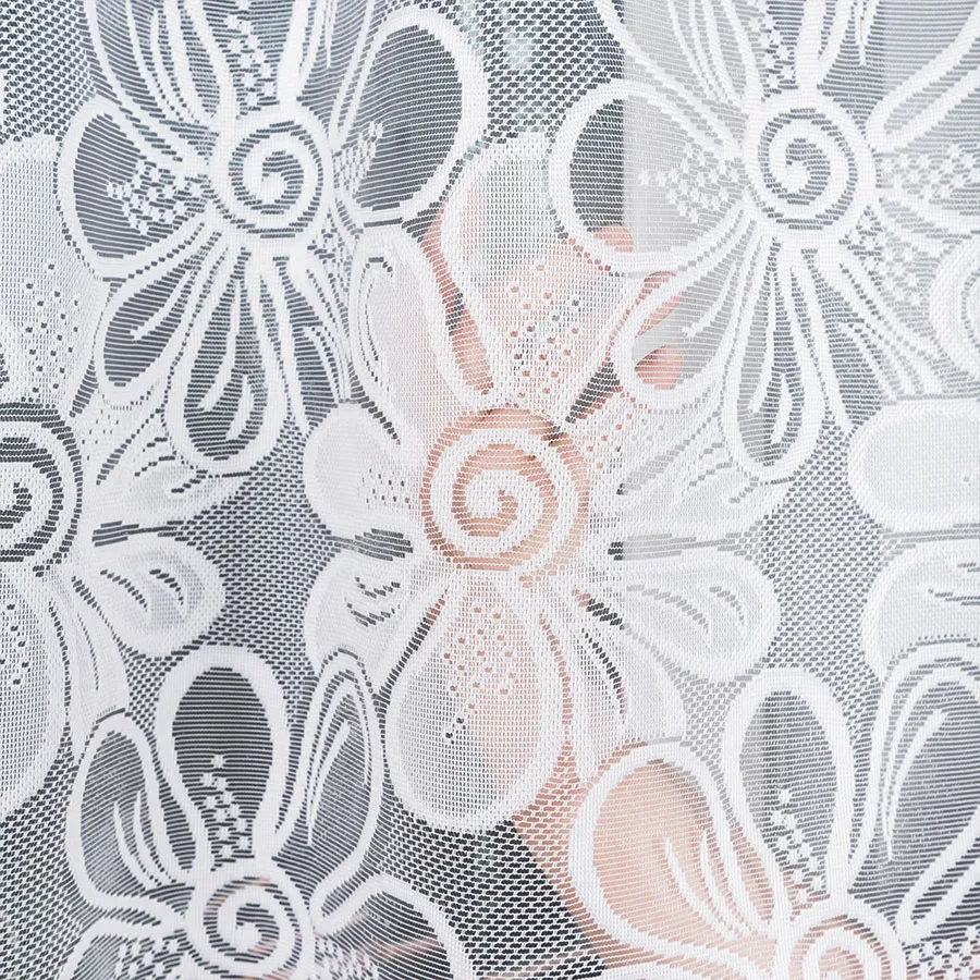 PATRYCJA Firanka żakardowa gotowa, szerokość 400 x wysokość 150cm, kolor 001 biały 049516