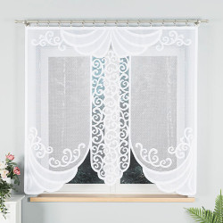 DANUTA Panel żakardowy gotowy, szerokość 160 x wysokość 160cm, kolor 001 biały 019386 DANUTA Panel żakardowy gotowy, szerokość 160 x wysokość 160cm, kolor 001 biały 019386