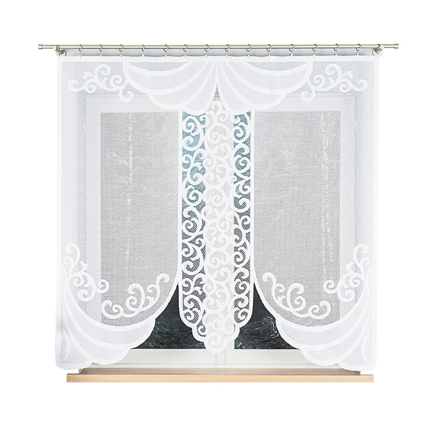 DANUTA Panel żakardowy gotowy, szerokość 160 x wysokość 160cm, kolor 001 biały 019386