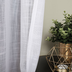 Firana gotowa na taśmie, 400x250 cm, kolor 001 biały 400002