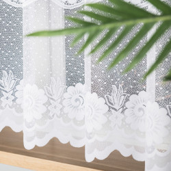 OKSANA Firanka żakardowa gotowa, szerokość 300 x wysokość 160cm, kolor 001 biały 049360