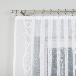 EWELINA Firanka żakardowa gotowa, szerokość 300 x wysokość 160cm, kolor 001 biały 019312