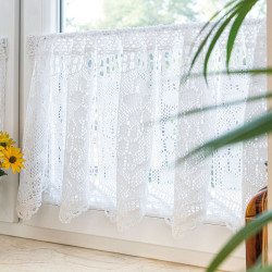 INESS Zazdrostka gotowa ażurowa, szerokość 150 x wysokość 40cm, kolor 001 biały 913501 INESS Zazdrostka gotowa ażurowa, szerokość 150 x wysokość 40cm, kolor 001 biały 913501