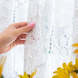 INESS Zazdrostka gotowa ażurowa, szerokość 150 x wysokość 40cm, kolor 001 biały 913501 INESS Zazdrostka gotowa ażurowa, szerokość 150 x wysokość 40cm, kolor 001 biały 913501