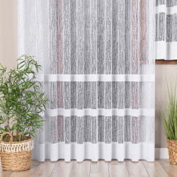 WIKTORIA Firanka żakardowa gotowa na prosto, szerokość 300 x wysokość 250cm, kolor 001 biały 018352