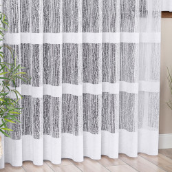 WIKTORIA Firanka żakardowa gotowa na prosto, szerokość 300 x wysokość 250cm, kolor 001 biały 018352
