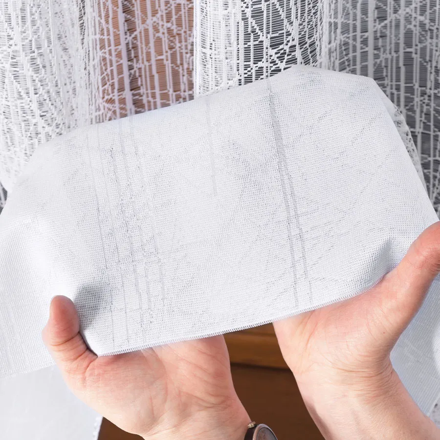 WIKTORIA Firanka żakardowa gotowa na prosto, szerokość 300 x wysokość 250cm, kolor 001 biały 018352