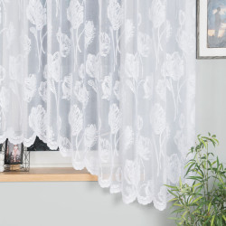 SONIA Firanka żakardowa gotowa, szerokość 450 x wysokość 180cm, kolor 001 biały 092918 SONIA Firanka żakardowa gotowa, szerokość 450 x wysokość 180cm, kolor 001 biały 092918