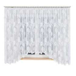 SONIA Firanka żakardowa gotowa, szerokość 450 x wysokość 180cm, kolor 001 biały 092918 SONIA Firanka żakardowa gotowa, szerokość 450 x wysokość 180cm, kolor 001 biały 092918