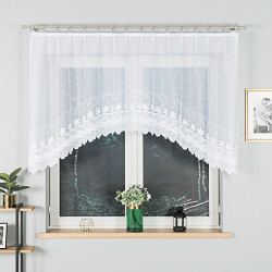 JOWITA Firanka żakardowa gotowa za wzorem pasowym, szerokość 250 x wysokość 120cm, kolor 001 biały 018960 JOWITA Firanka żakardowa gotowa za wzorem pasowym, szerokość 250 x wysokość 120cm, kolor 001 biały 018960