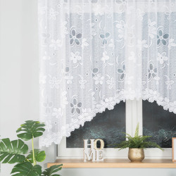 RENATA Firanka żakardowa gotowa, szerokość 300 x wysokość 150cm, kolor 001 biały 049885
